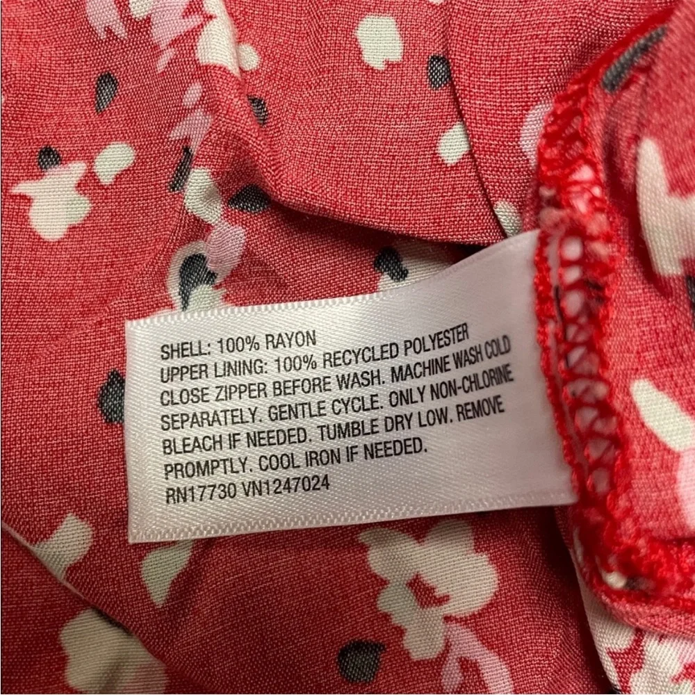 A New Day Flutter Sleeve V Neck Floral Blossom Red Maxi Dress Var Sizes | NWT - Picture 5 of 7